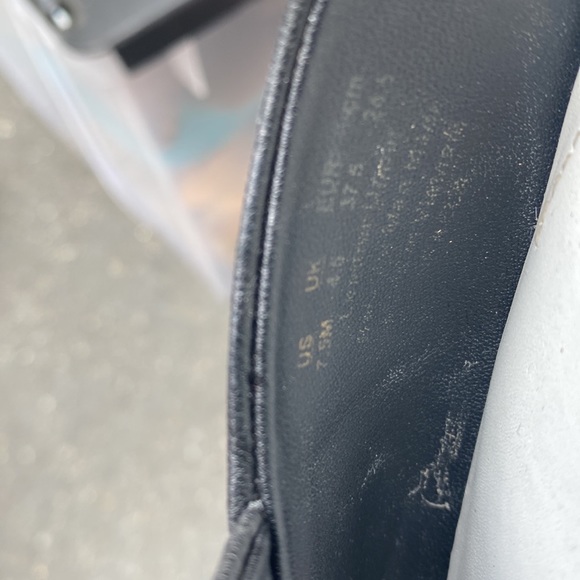 Franco Sarto Women’s Black Leather Loafer Slip On Shoes Pointed Toe - Size 7.5M - Picture 13 of 14